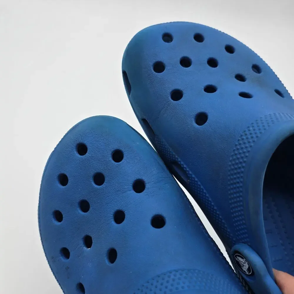 Crocs Sandals Womens 11 Mens Size 9 Blue Shoes Sport Adjustable Classic Cobalt